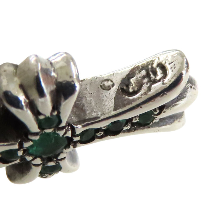 CHROME HEARTS  
CRS BBYFAT P EMRLD Argento Incisione 2004  
Charm Baby Fat Smeraldo