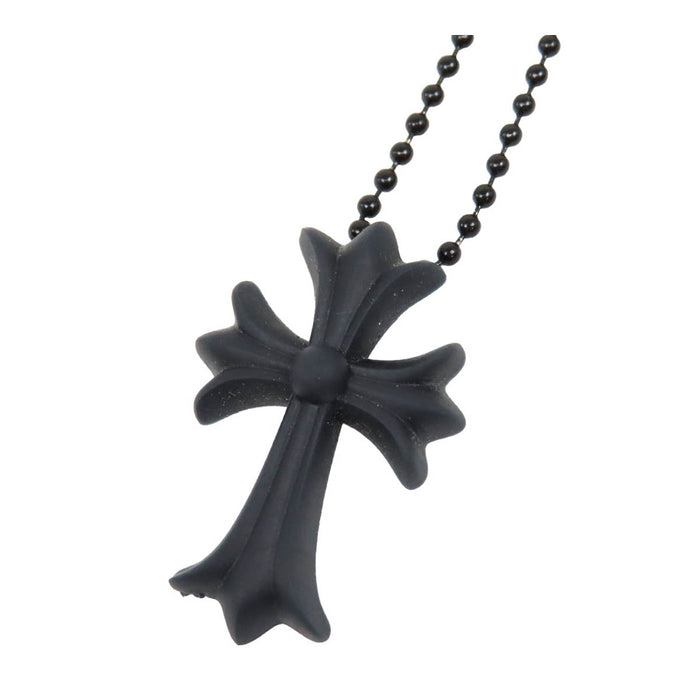 CHROME HEARTS 
RUBBER CH CRS SML 2019年刻印 
ラバー スモール CHクロス ネックレス