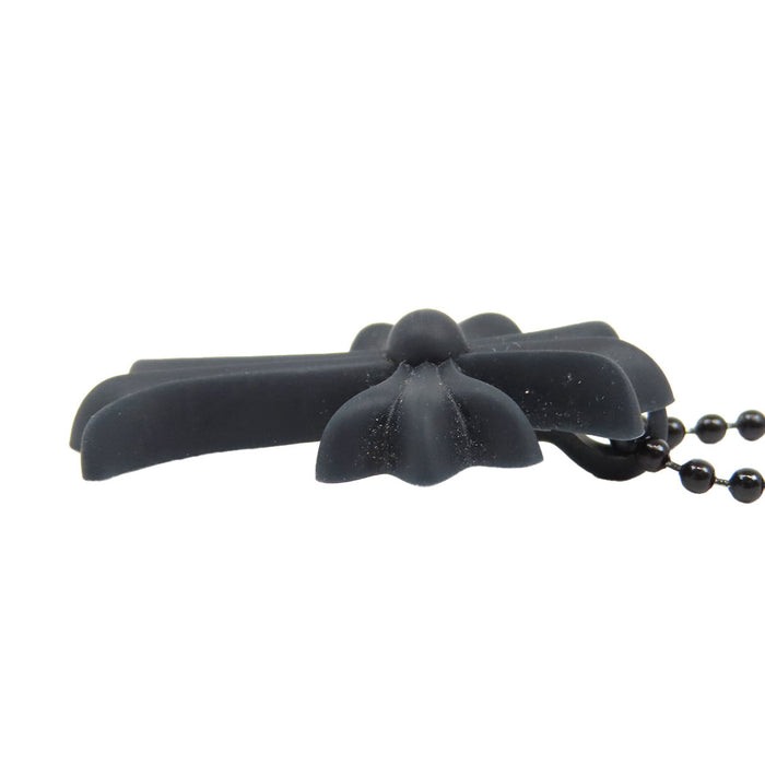 CHROME HEARTS 
RUBBER CH CRS SML 2019年刻印 
ラバー スモール CHクロス ネックレス