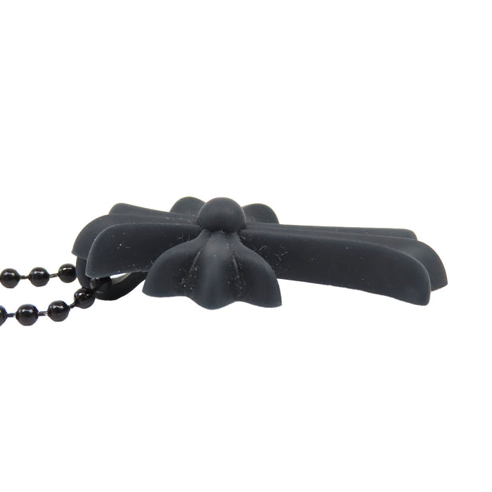 CHROME HEARTS 
RUBBER CH CRS SML 2019年刻印 
ラバー スモール CHクロス ネックレス