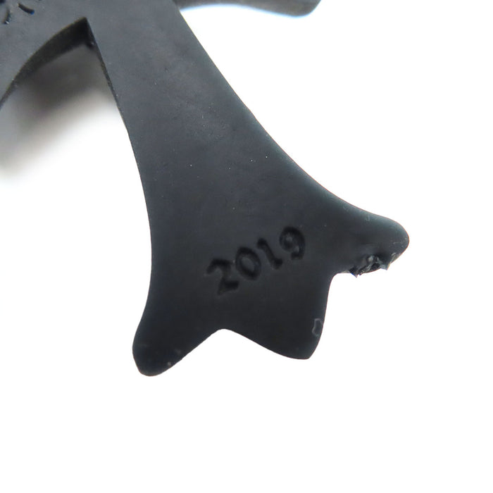 CHROME HEARTS 橡膠 CH CRS 小款 2019年刻印 橡膠 小型 CH十字 項鍊
