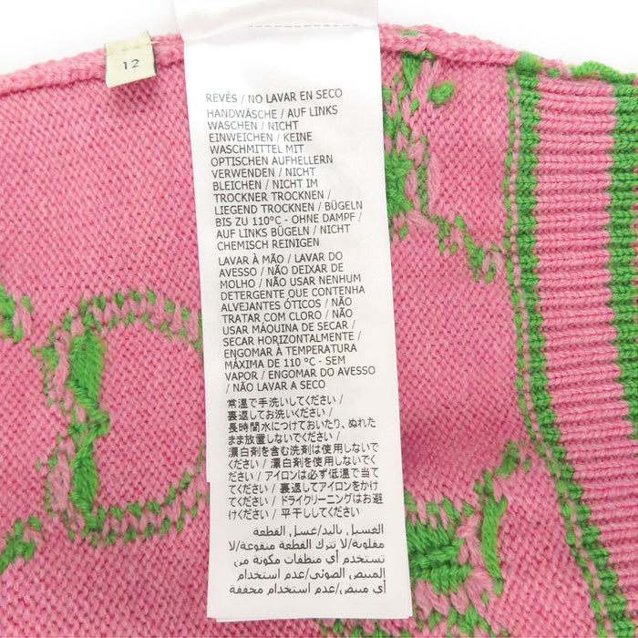 GUCCI  
GG All-Over Pattern Wool Heart  
Children's Heart Logo Knit