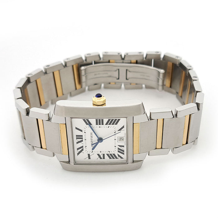 CARTIER 
Tank Française LM révisé 
avec boîte et garantie