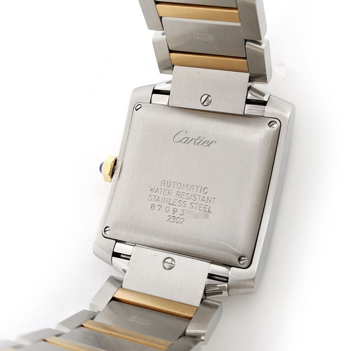 CARTIER 
Tank Française LM révisé 
avec boîte et garantie