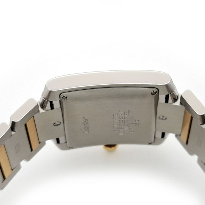 CARTIER 
Tank Française LM révisé 
avec boîte et garantie