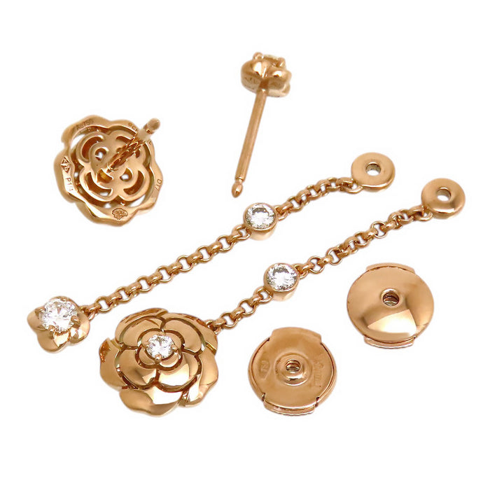 CHANEL 
カメリア アシンメトリー トランスフォーマブル ピアス