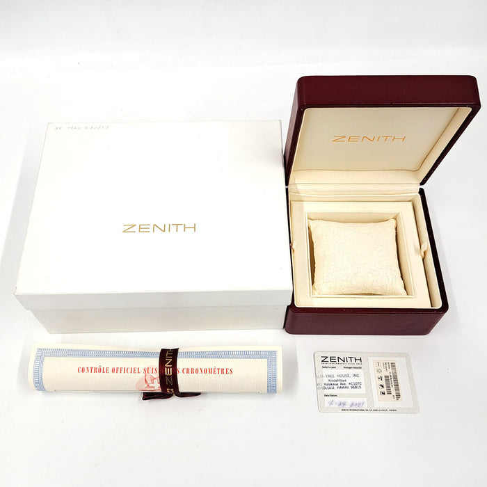 ZENITH 
クロノマスター T トリプルカレンダー 
箱ギャラ付