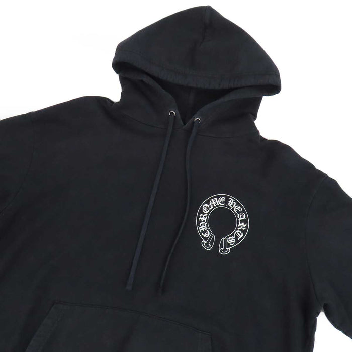CHROME HEARTS 
CH スウェット コットン 
袖フローラル ホースシュー パーカー