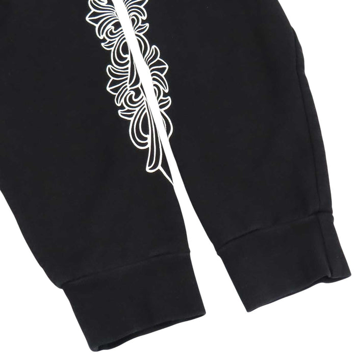 CHROME HEARTS 
CH スウェット コットン 
袖フローラル ホースシュー パーカー