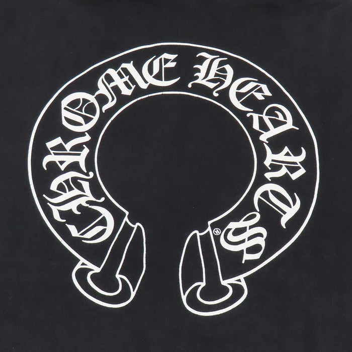 CHROME HEARTS 
CH スウェット コットン 
袖フローラル ホースシュー パーカー