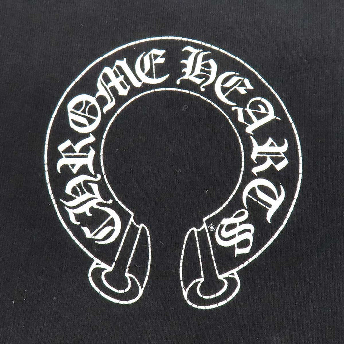 CHROME HEARTS 
CH スウェット コットン 
袖フローラル ホースシュー パーカー