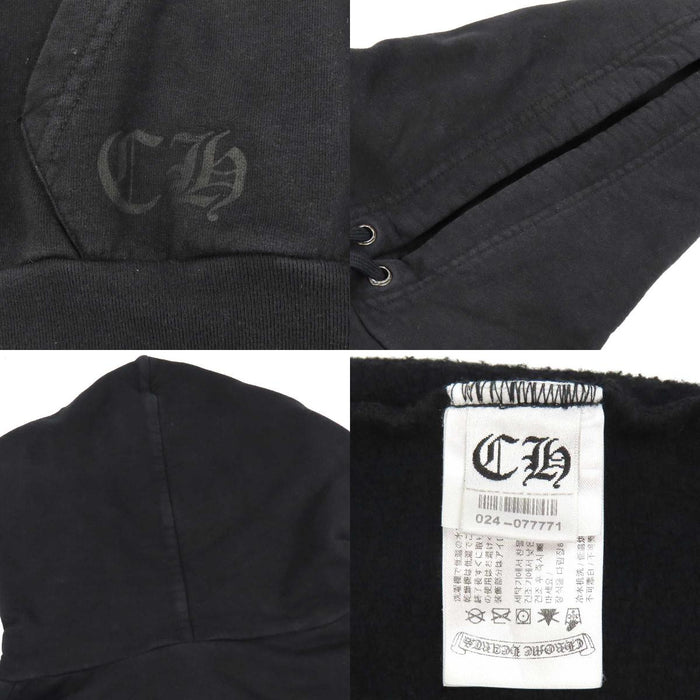 CHROME HEARTS 
CH スウェット コットン 
袖フローラル ホースシュー パーカー