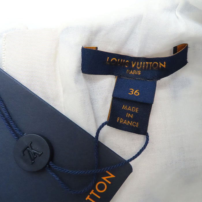LOUIS VUITTON 
LV ロゴ 総柄 ビスコース ノースリーブ 
モノグラム タウアリング ワンピース
