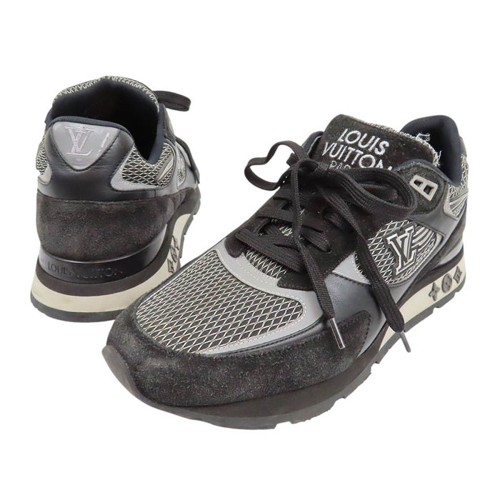 LOUIS VUITTON  
LV Logo Mesh Suede Leather Lace-Up  
Runaway Line Sneakers