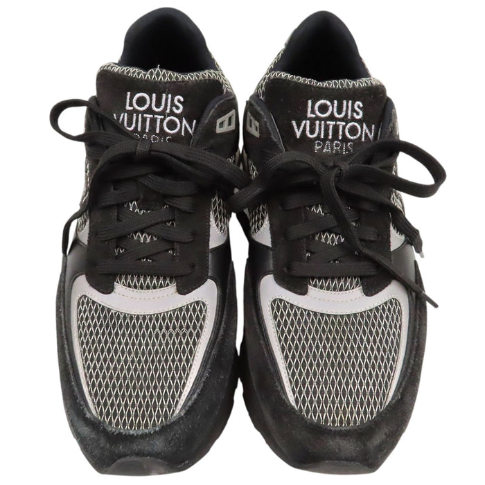 LOUIS VUITTON  
LV Logo Mesh Suede Leather Lace-Up  
Runaway Line Sneakers
