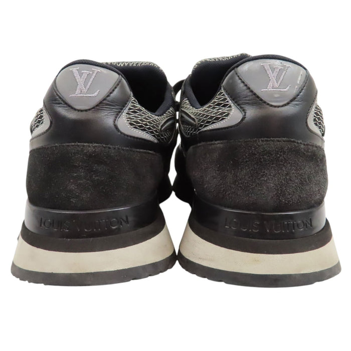 LOUIS VUITTON  
LV Logo Mesh Suede Leather Lace-Up  
Runaway Line Sneakers