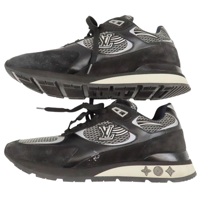 LOUIS VUITTON  
LV Logo Mesh Suede Leather Lace-Up  
Runaway Line Sneakers