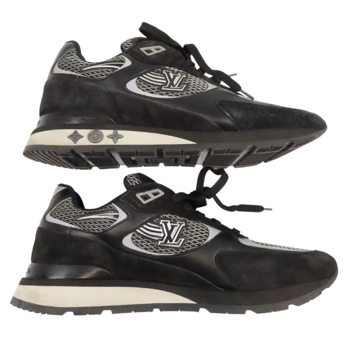 LOUIS VUITTON  
LV Logo Mesh Suede Leather Lace-Up  
Runaway Line Sneakers
