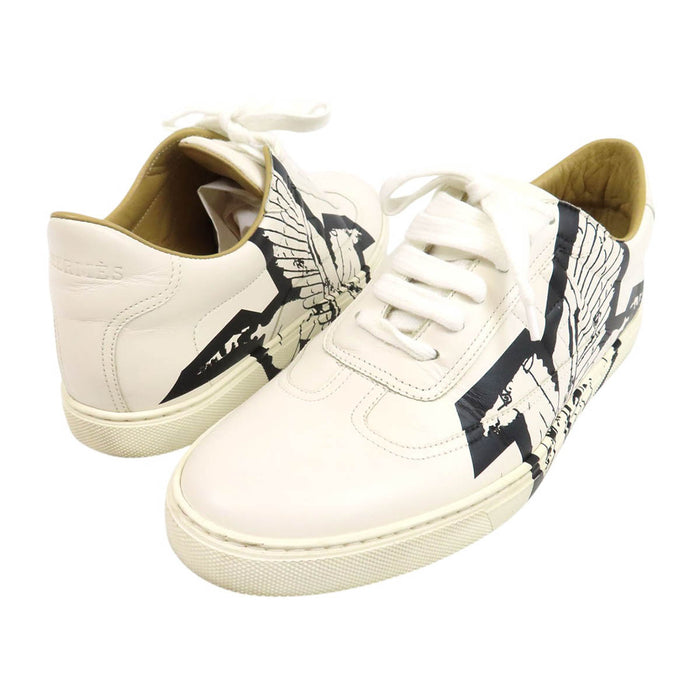 HERMES  
Quicker H logo Baskets basses en cuir  
Quicker Sneakers Pégase