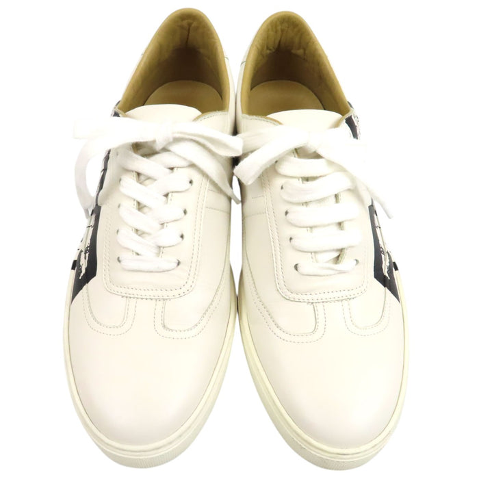 HERMES  
Quicker H logo Baskets basses en cuir  
Quicker Sneakers Pégase