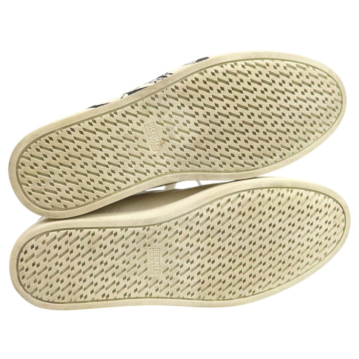 HERMES  
Quicker H logo Baskets basses en cuir  
Quicker Sneakers Pégase