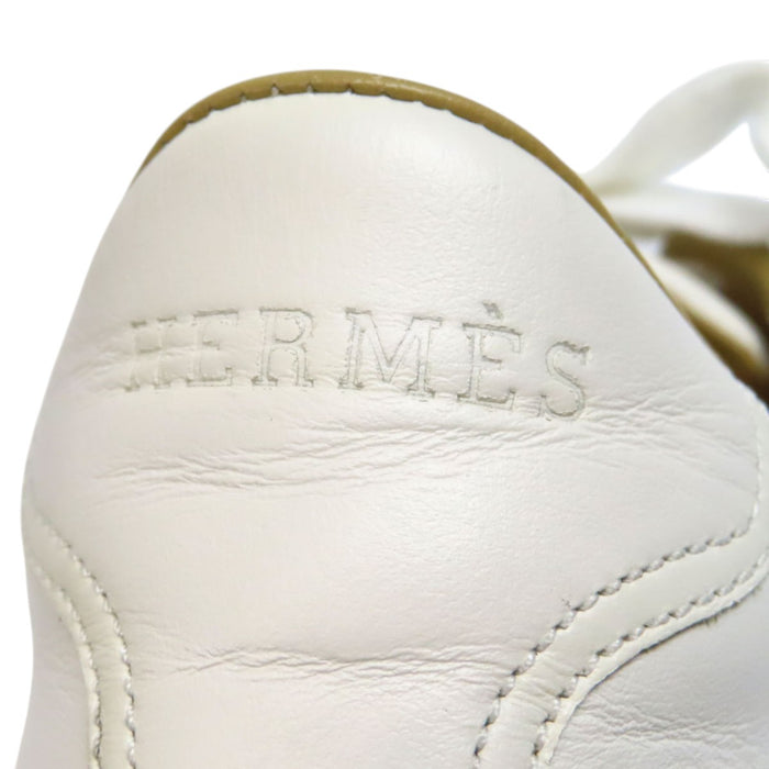 HERMES  
Quicker H logo Baskets basses en cuir  
Quicker Sneakers Pégase