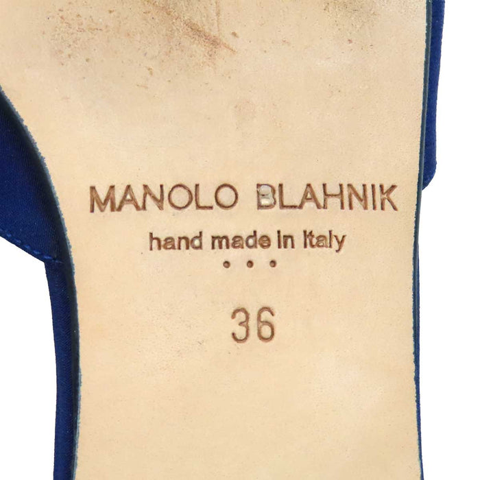 MANOLO BLAHNIK 
ビジュー バックル 
ILUNAFLAT イルナ フラット ミュール