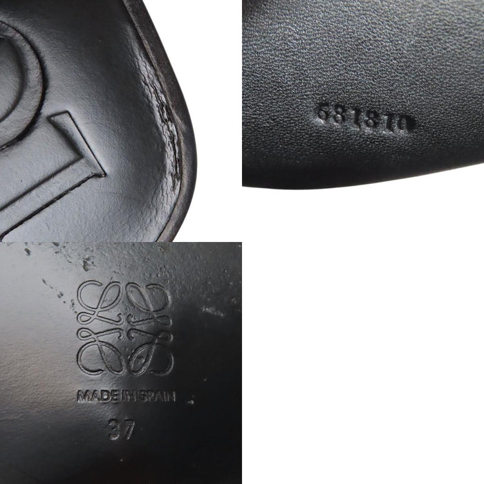 LOEWE  
標誌皮革  
字母組合滑動涼鞋