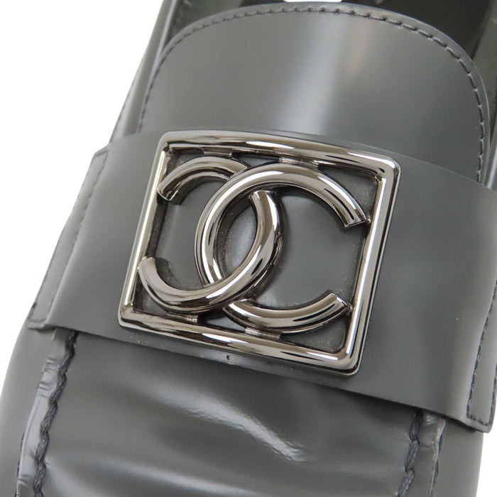 CHANEL  
COCO CC 標誌皮革厚底  
可可標誌樂福鞋