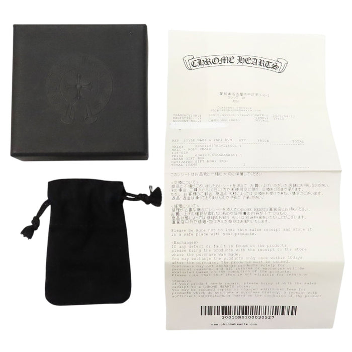 CHROME HEARTS  
CH ROLL CHAIN 銀色 18英吋  
滾輪鏈項鍊 18英吋