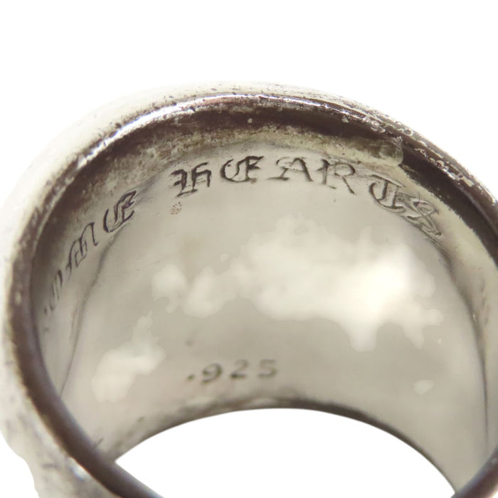 CHROME HEARTS  
經典橢圓形 銀飾 2002年刻印  
經典橢圓十字戒指