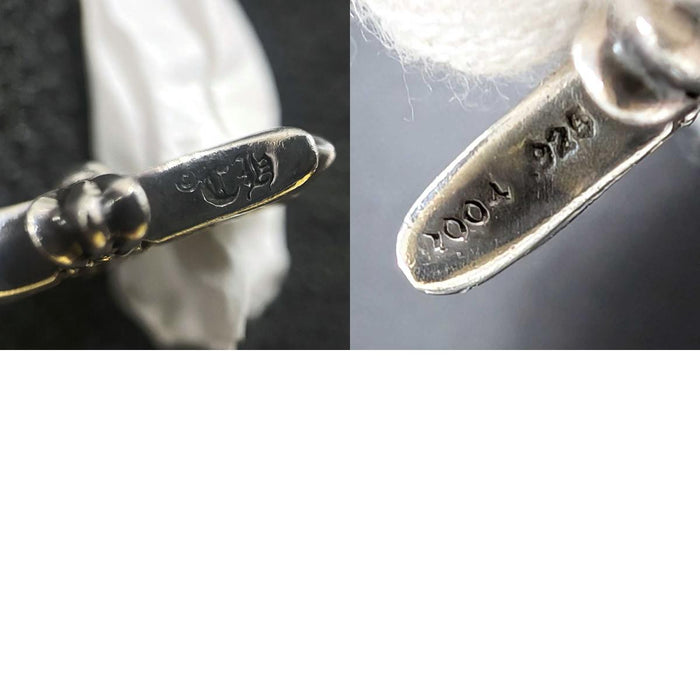 CHROME HEARTS  
CRS BBYFAT P DMND PAVE Argento Incisione 2004  
Charm Baby Fat con diamanti pavé