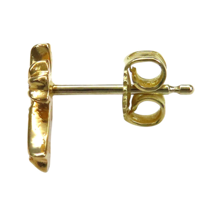 CHROME HEARTS  
CH CRS 2 FAT P DIA 黃金 單耳用  
CH十字 加粗 鑽石 耳釘 22K