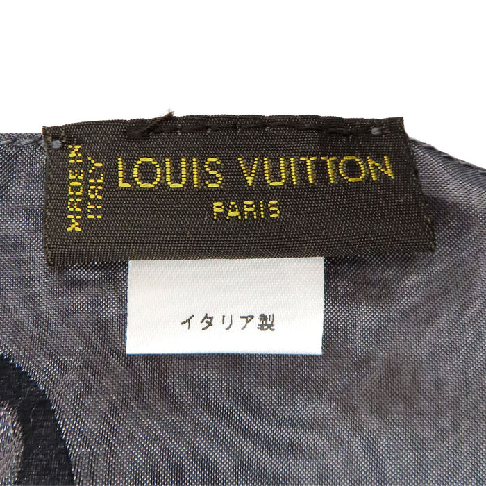 路易威登  
LV 絲綢人造絲  
經典花紋披肩