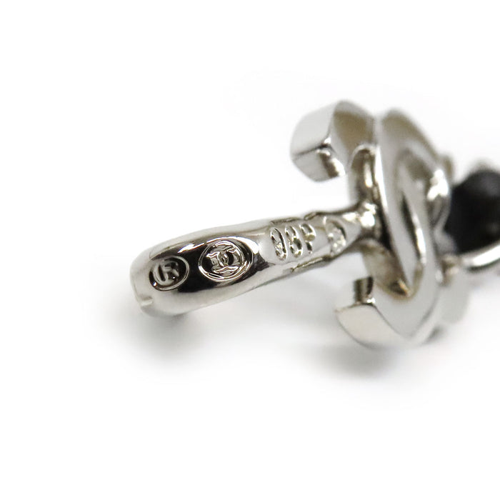 CHANEL 98P COCO CC Logo Vintage Leather Coco Mark Chain Belt