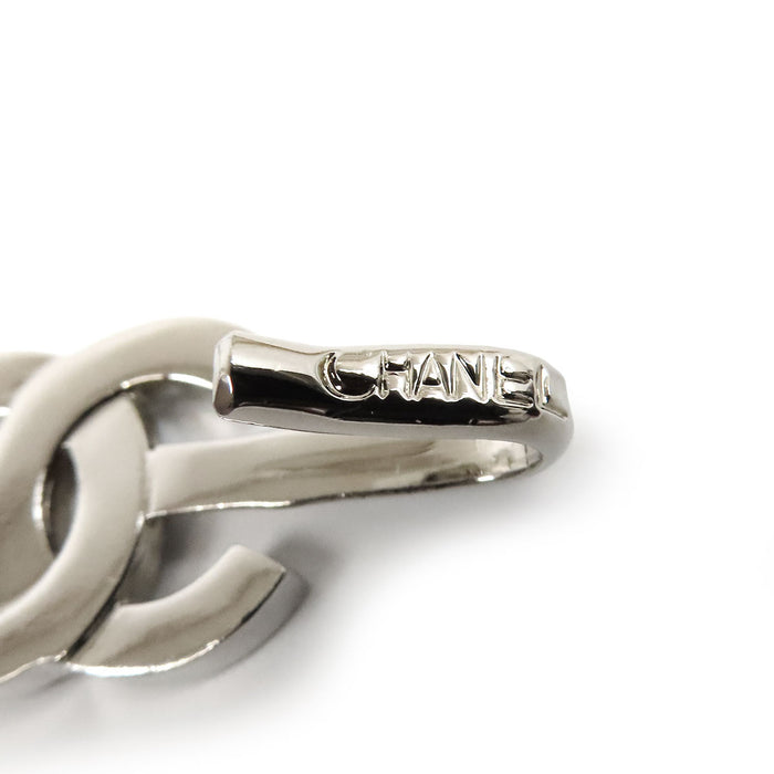 CHANEL 98P COCO CC Logo Vintage Leather Coco Mark Chain Belt