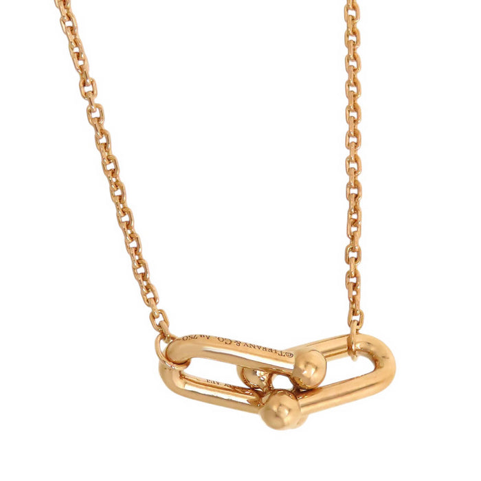 TIFFANY&Co. 
Collana Hardware Doppio Anello Piccola