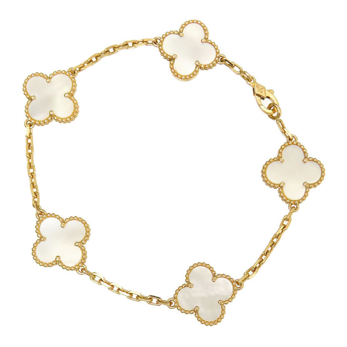 Van Cleef & Arpels 
ヴィンテージ アルハンブラ ブレスレット 5Pモチーフ