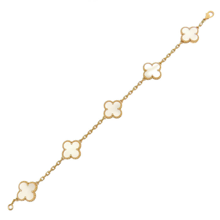 Van Cleef & Arpels 
ヴィンテージ アルハンブラ ブレスレット 5Pモチーフ