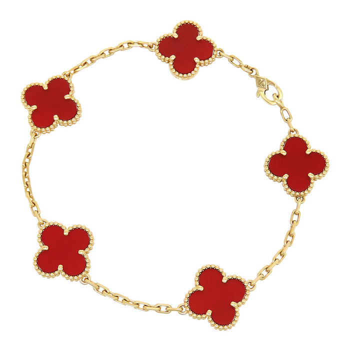 Van Cleef & Arpels  
復古阿爾罕布拉手鍊 5顆圖案