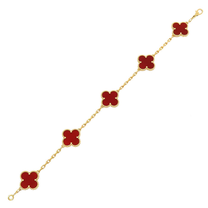 Van Cleef & Arpels  
復古阿爾罕布拉手鍊 5顆圖案