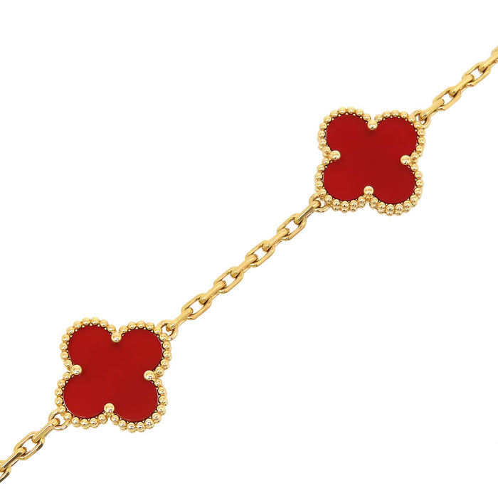 Van Cleef & Arpels  
復古阿爾罕布拉手鍊 5顆圖案