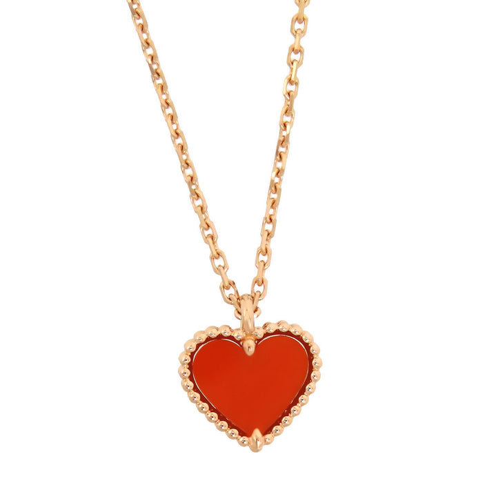 Van Cleef & Arpels Sweet Alhambra Heart Necklace