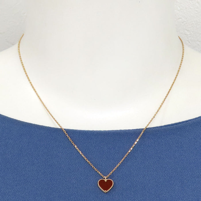 Van Cleef & Arpels Sweet Alhambra Heart Necklace