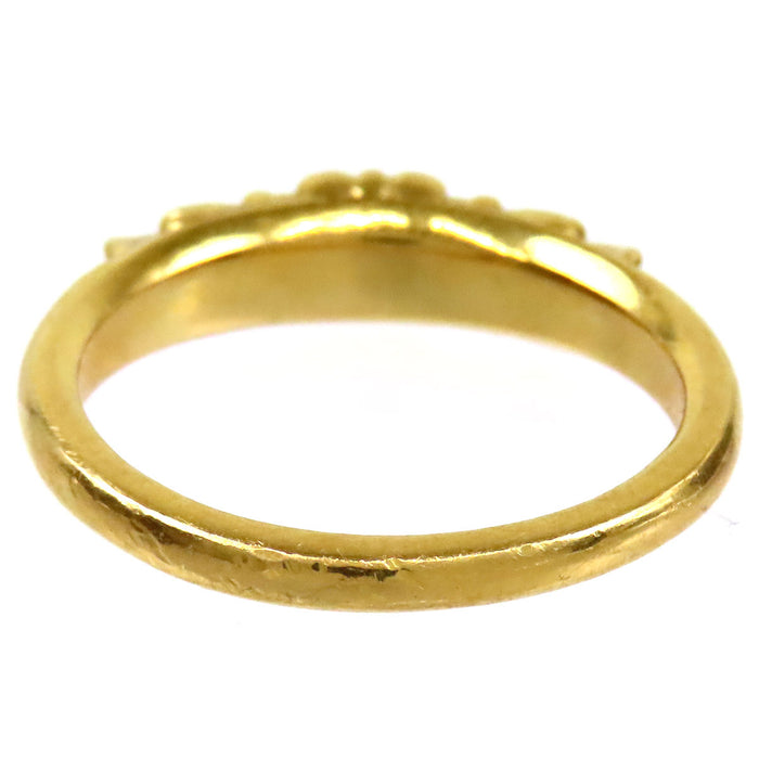 CHROME HEARTS 
CH 22K BABY CLASSIC FLORAL CROSS RING PAVE DIAMOND 2014刻印 
ベイビー クラシック フローラルクロス リング パヴェ ダイヤ 22K