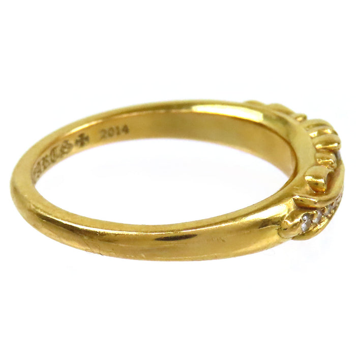 CHROME HEARTS 
CH 22K BABY CLASSIC FLORAL CROSS RING PAVE DIAMOND 2014刻印 
ベイビー クラシック フローラルクロス リング パヴェ ダイヤ 22K