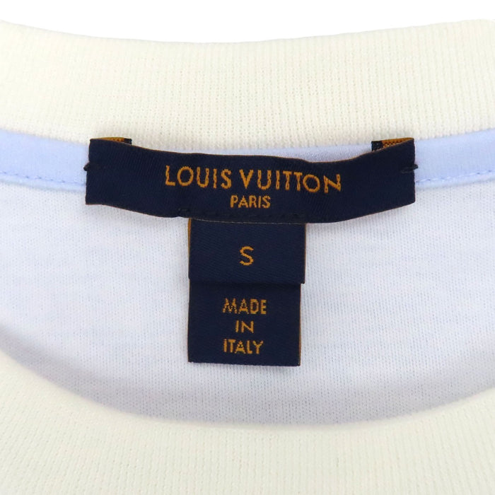 LOUIS VUITTON 
ロゴ チェーン フリル ゴールドカラー金具 
グラディエント LVサークル ショートスリーブ カットソー