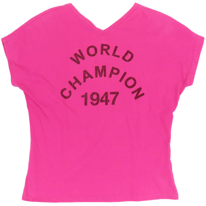 Dior 
CD WORLD CHAMPION 1947 Cotone periodo Galliano Maglia a maniche corte con scollo a V 
J'ADORE T-shirt a maniche corte