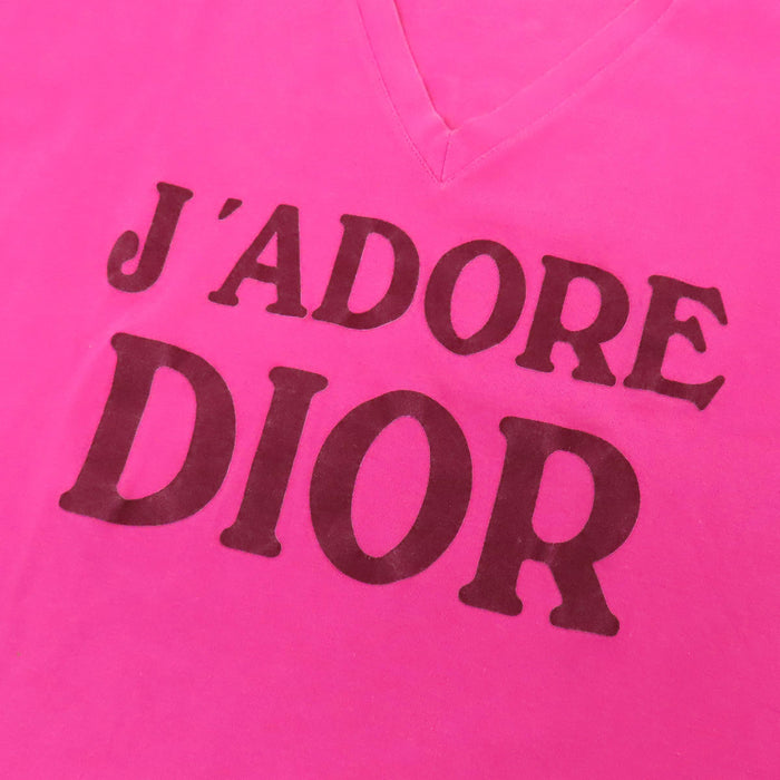 Dior 
CD WORLD CHAMPION 1947 Cotone periodo Galliano Maglia a maniche corte con scollo a V 
J'ADORE T-shirt a maniche corte