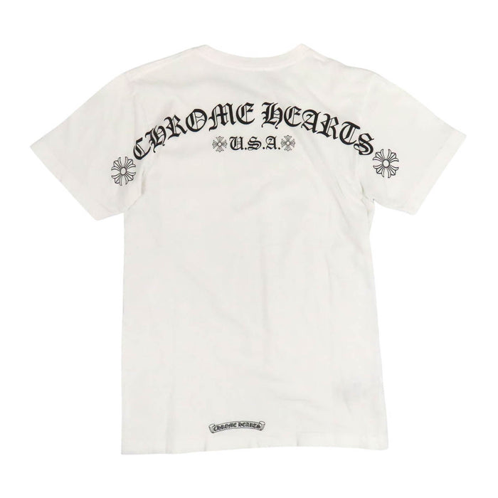 CHROME HEARTS 
Etichetta Scroll CH Plus Cotone 
Maglietta con logo arco posteriore